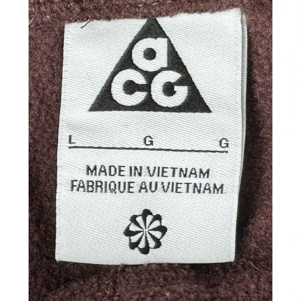 Nike ACG Polartec Fleece Pants CV0658-227 Men's Large Dark Wine Burgundy